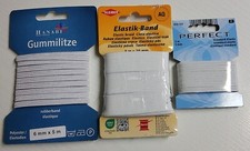 Gummiband, Hosengummi, Gummilitze, Standard Elastic, stabiles Miederband schwarz