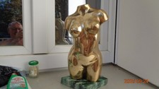 Weiblicher Bronze-Torso 35cm hoch
