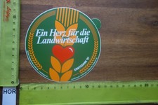 Alter Aufkleber EIN HERZ FÜR DIE Landwirtschaft Erntedank 1987 Hannover