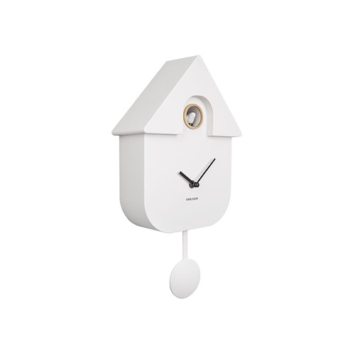 Wanduhr modern cuckoo weiß - modern,