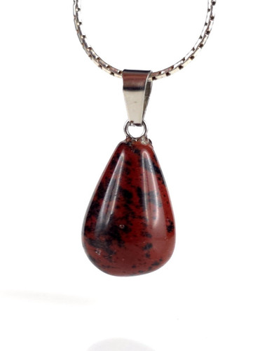 Mahagoni obsidian anhänger - mahagoni,