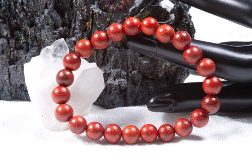 Holz armband aus - holz, rotem