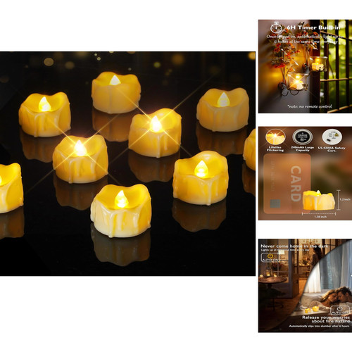 Homemory led teelichter - teelichter, timer