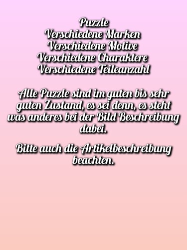 Verschiedene puzzle - verschiedene,