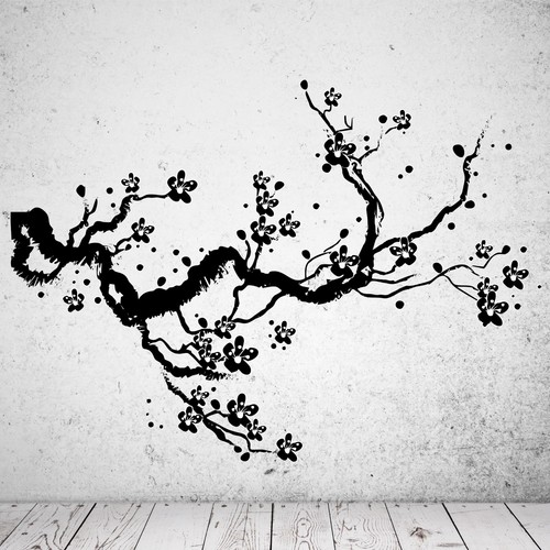 Wandtattoo kirschblüte - wandtattoo,