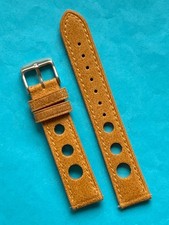 Eichmüller BandO Triple Hole Lederband 18 mm hellbraun Uhrband Band