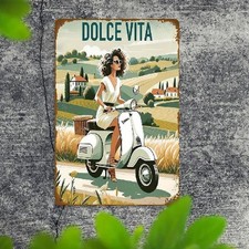 Blechschild Dolce Vita Vespa