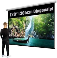 Motorleinwand 120" elektrische Beamer-Leinwand 305cm 16:9 Projektion Leinwand