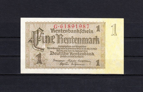Rentenmark 1 1937 kn - rentenmark, 30.1.1937,