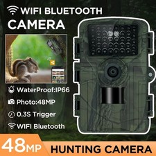 48MP 2.7K WILDKAMERA JAGDKAMERA BEWEGUNGSMELDER FOTOFALLE NACHTSICHT +SD KARTE