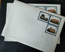 Ganzsache 2 Stück  DDR BURG