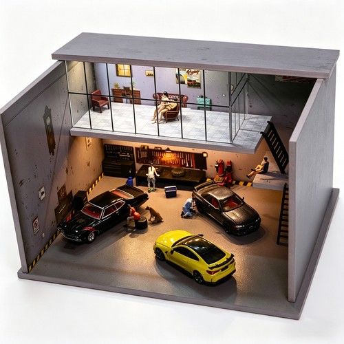 Diorama 2 tier - diorama, garage
