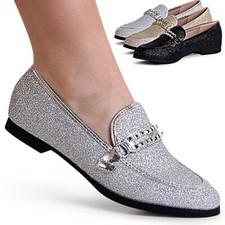 Damenschuhe Glitzer Halbschuhe