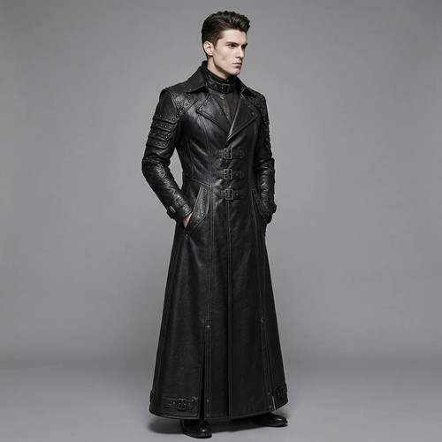 Herren schwarz leder - leder, gothic