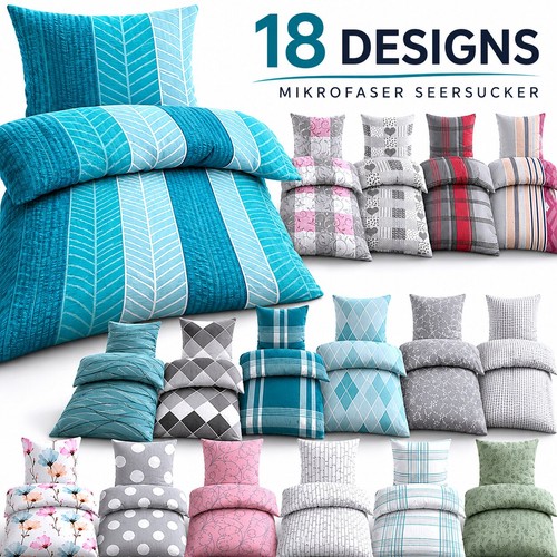 Seersucker bettwäsche set - seersucker,