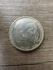 Paul von Hindenburg 5 Reichsmark 1936 A