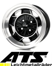 4x ATS Classic 5,5x15 4/130,0 ET25 Diamant-Schwarz Frontpoliert