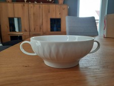 Thomas Geschirr weiß Lanzette Suppentasse mit Teller 6 Stück