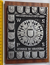 Deko HAMBURG auf HOLZ Plakette