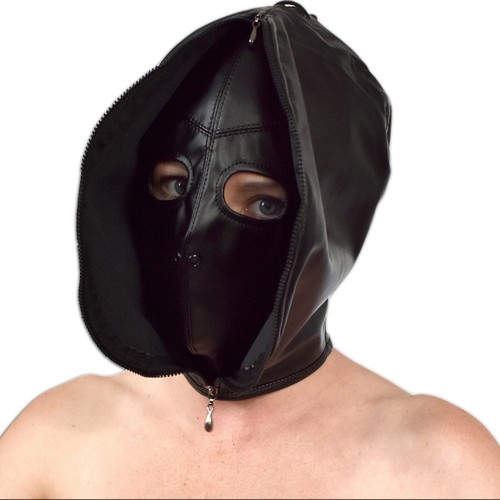 Kunstleder doppel maske - maske,