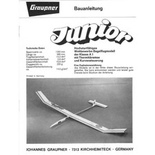 Bauplan Junior (Graupner-Edition) Modellbauplan