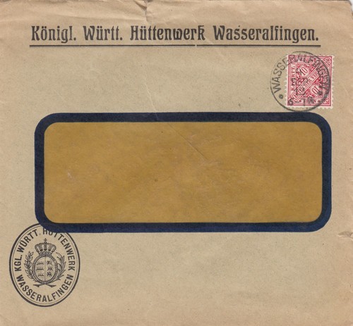 Wasseralfingen briefumschlag - wasseralfingen,,