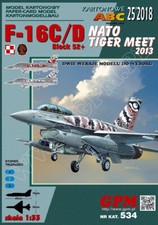 Kartonmodell F-16C/D Block 52