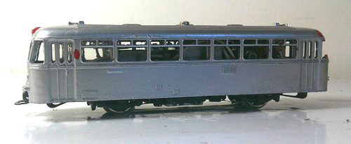 Schienenbus silber lackiert - silber,