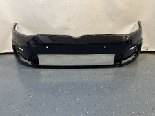 VW e-Golf 7 Facelift Stoßstange Stoßfänger Vorne Schwarz-Metallic 4 PDC 3313