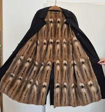 ERES Men Herren LEDERMANTEL mit PELZFUTTER Gr.M echt Ledermantel Winterjacke