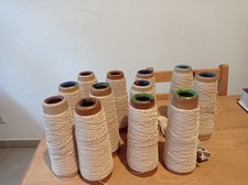 konvolut kunststickgarn häkelgarn glänzend für Deckchen Handarbeiten stricken