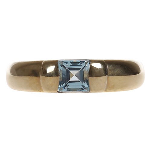 Ring gold 585 mit - in, blautopas