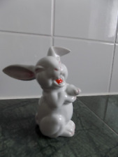 Rosenthal Hase Osterhase lachend Porzellan weiß Dekohase ca 14cm hoch