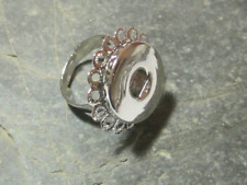 Ringrohling für Druckknopf Wechselring silber