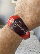 Desigual Armreif rot klobig