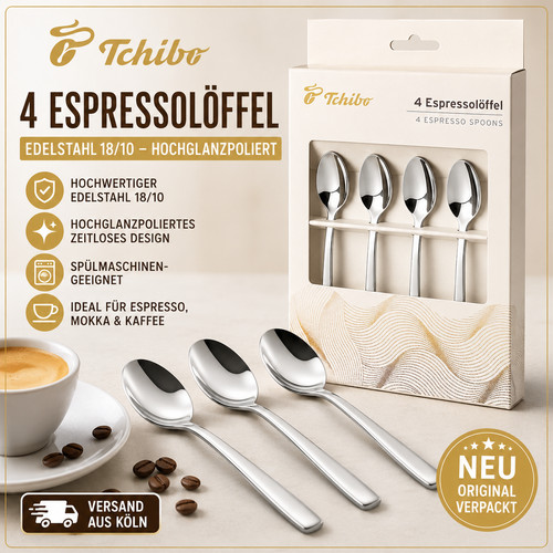 Tchibo espressolöffel 4er set - tchibo,