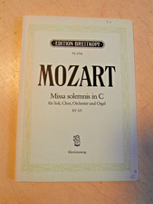alte Noten Mozart Missa