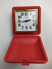 Europa Reisewecker / Klappwecker (Rot, 2 Jewels) – Made in Germany, 60er
