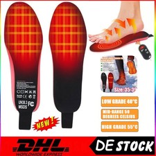 USB Beheizbare Einlegesohlen Thermosohlen Schuhheizung Schuheinlagen Winter Warm
