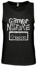Gamer By Nature Herren Tank Top Fun Nerd Geek Sysadmin Coder Security Analyst IT