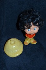 Sammlungsauflösung : RARE VINTAGE RUBBER DOLL Boy Junge Plastik weich Hut Hat