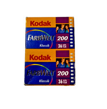 2x Kodak Farbwelt 100/36 Kleinbild 35mm Farbfilm, MHD 08/2003