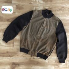 Belstaff SHEARLING CARDIGAN, natural leather wool blend, size L