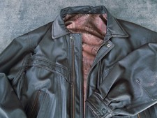 Alte Leder Jacke Bomberjacke Braun Gr 26 Flieger Lederjacke