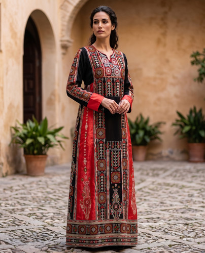 Palestinian tatreez thobe - tatreez,