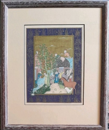 Persisches miniaturgemälde - persisches,