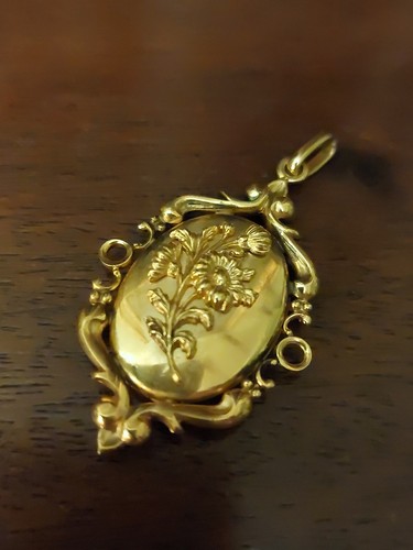 Vintage jugendstil medaillon - vintage,