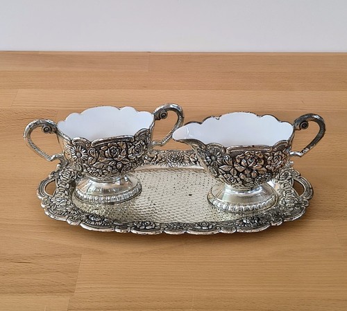 Vintage silber milch - vintage,