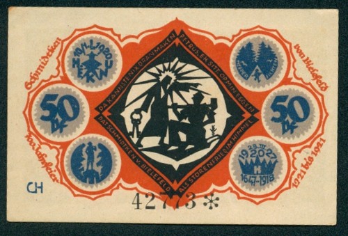 Notgeld bielefeld 1921 pf - notgeld, 1921,