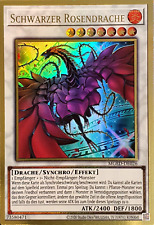 Schwarzer Rosendrache Neu! Gold Rare Holo Yugioh Deutsch MGED